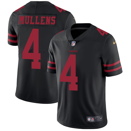 San Francisco 49ers Limited Black Men Nick Mullens Alternate NFL Jersey 4 Vapor Untouchable